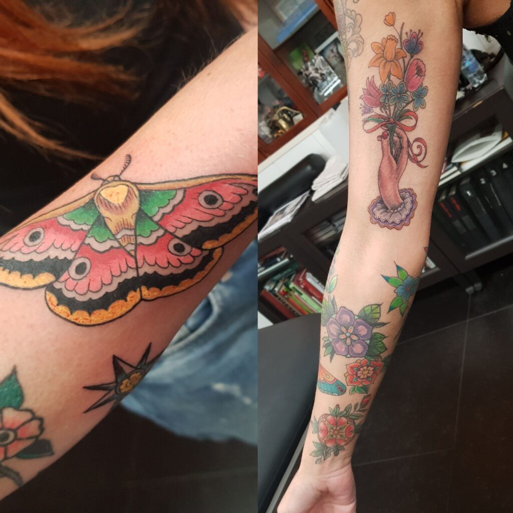 old school custom tattoo design by imke